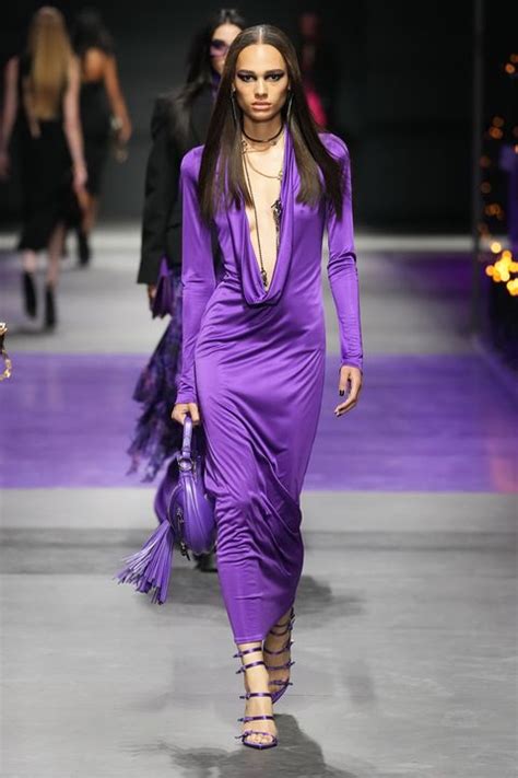 versace collezione 2006 2007 in purple heart|Versace Women's Clothing .